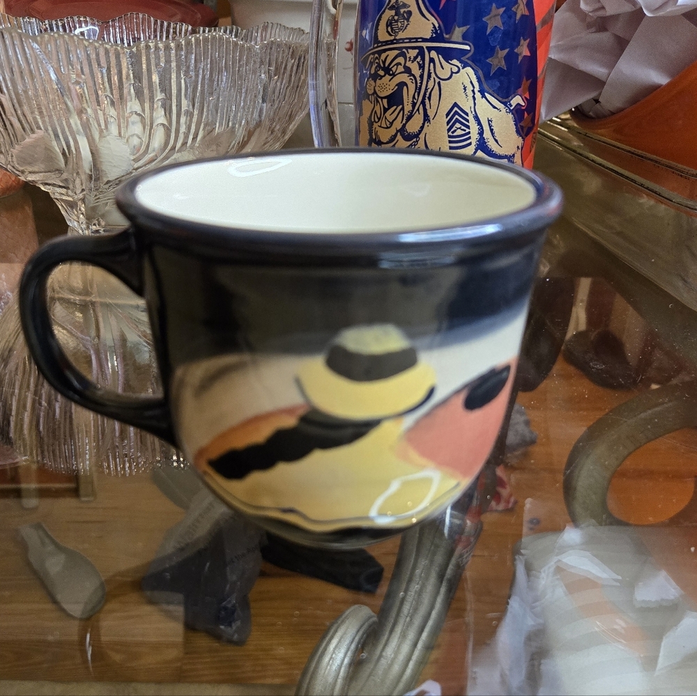 Gevalia Artistic Black and Multicolor Mug